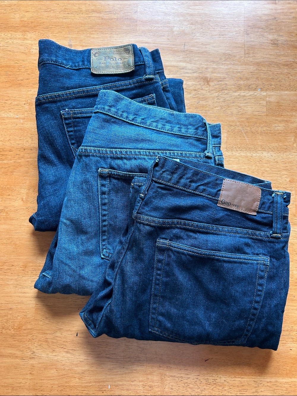 POLO and GAP Jeans Relaxed Fit Denim Jeans 34 x 32